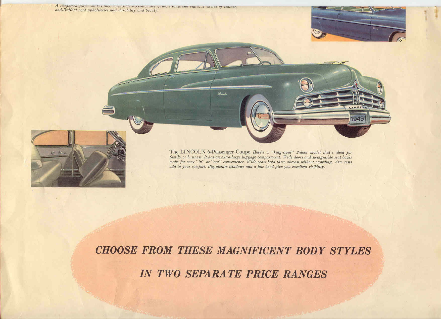 1949 Lincoln Brochure Page 8
